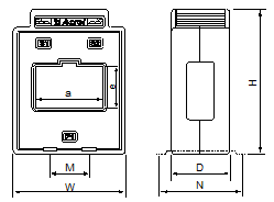 安科瑞,测量型电流互感器,AKH-0.66-40I,额定电流比10-75/5A示例图17