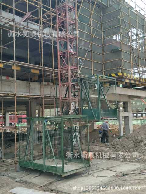 建筑工地施工ss80/80型单柱双笼物料提升机衡顺机械厂家直销