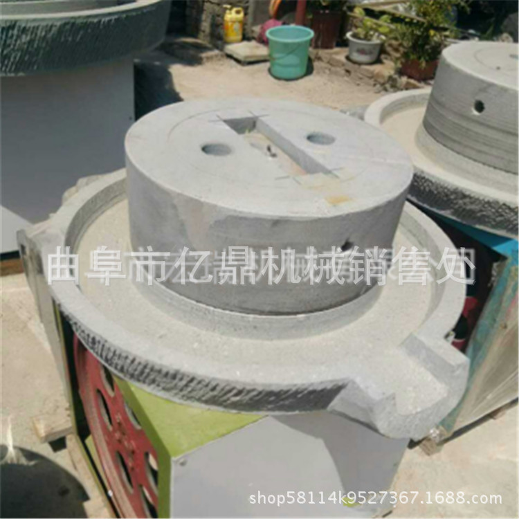 芝麻酱石磨机 天然豆浆石磨机 电动石磨图片示例图6
