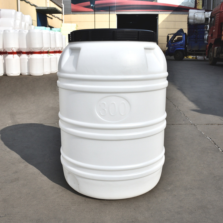 300升塑料桶 圆形塑料桶300升 0.3吨立式桶 300L塑料水桶示例图2
