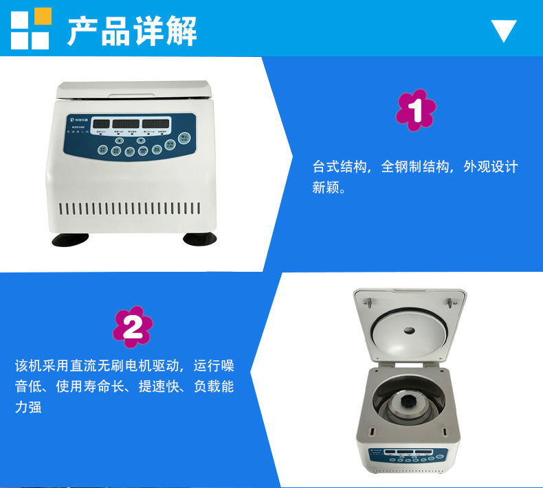上海知信离心机 H2016D离心机 高速离心机 医用离心机 实验离心机示例图2