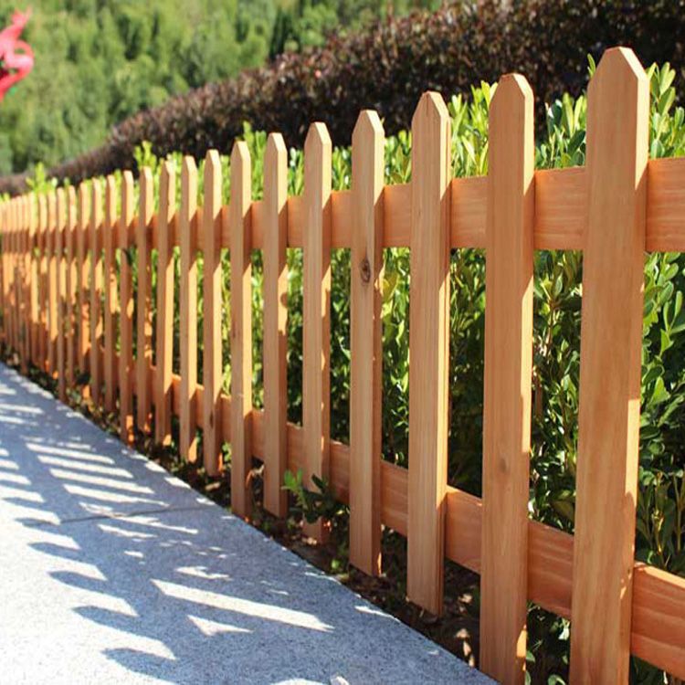 定制木质栅栏围栏 碳化木园艺木篱笆 花园户外绿化围栏护栏示例图5
