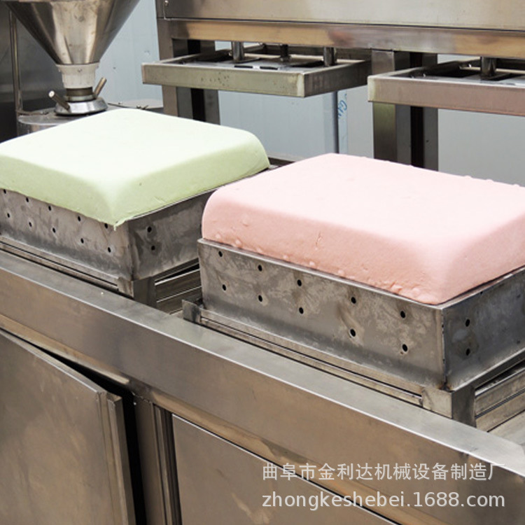 气动压制自动豆腐机 渣浆分离豆腐机设备 做卤水豆腐自动生产设备示例图10