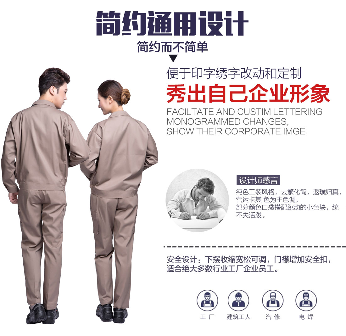 建筑工人工作服设计解说
