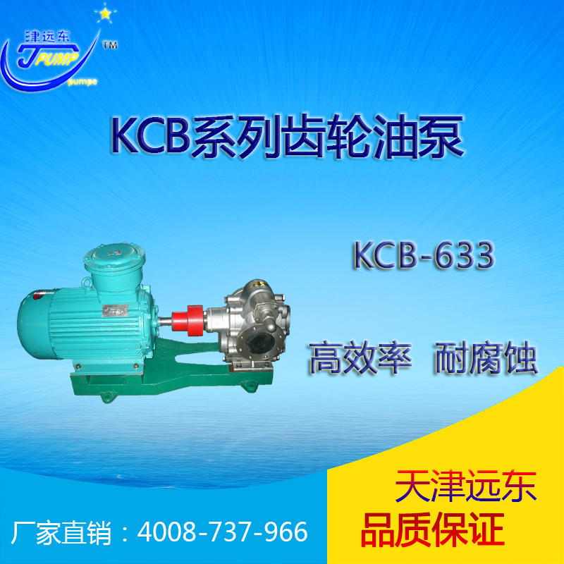 天津远东 KCB-633齿轮泵 高效率输油泵 耐腐蚀 化工溶剂泵示例图1
