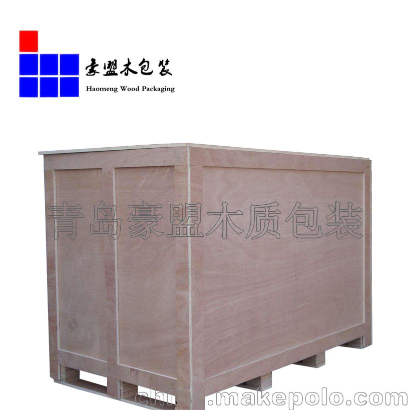 青岛木箱托盘包装公司厂家免熏蒸包装箱示例图14