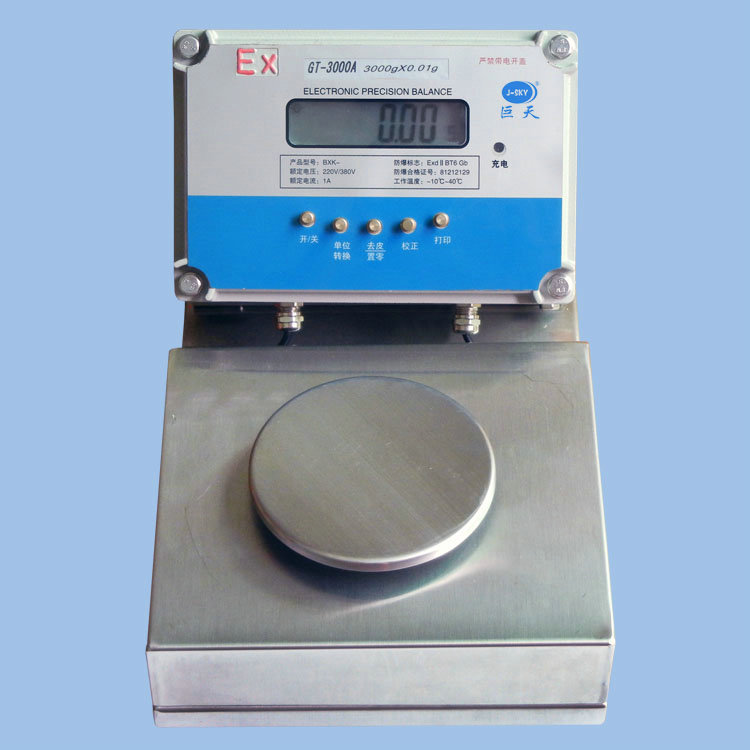 EX防爆电子天平GT-3000A本安型防爆天平秤精准0.01g化工厂专用示例图6