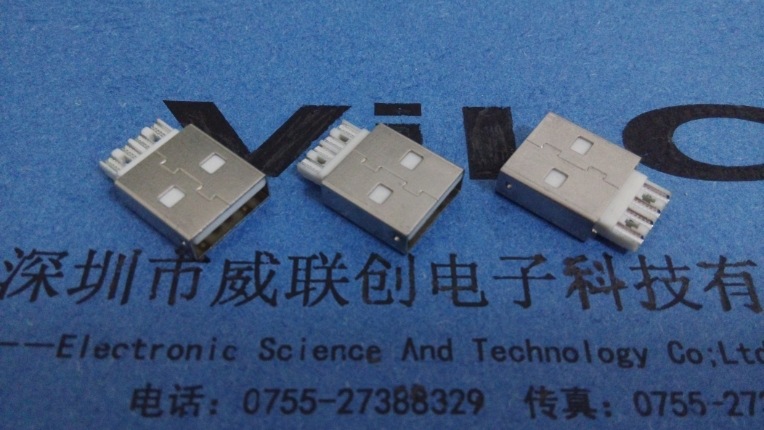 A公短体焊线式USB（普通AM USB短体焊线式插头）焊线式USB公头示例图2