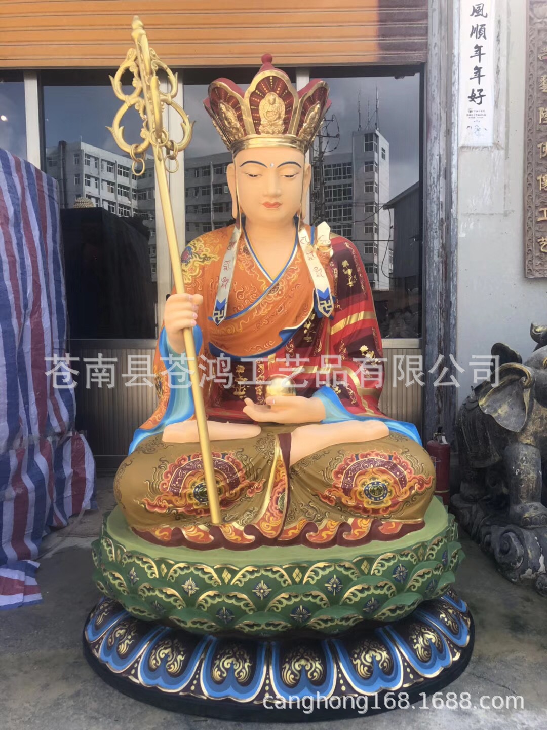 浙江温州铸造厂家定做大型铜佛像 观音菩萨铜像 送子观音铜像示例图4