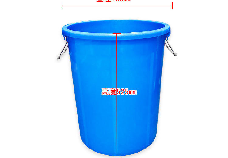 大号加厚食品级塑料水桶带盖家用手提式铁柄圆形储水桶消毒化工桶示例图9