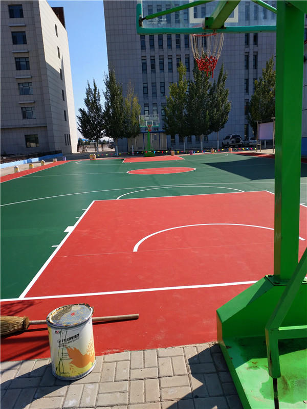 山东硅PU塑胶球场厂家 山东硅pu球场施工方案 硅pu篮球场场地设计示例图10