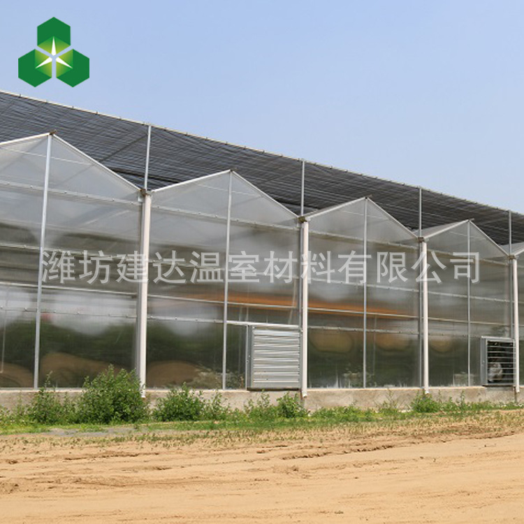 厂家直销阳光板温室 美观连栋温室大棚 定制批发结构稳定文洛温室示例图8