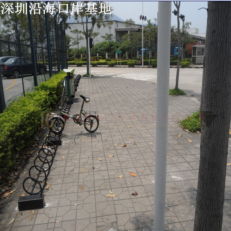 单车螺旋式自行车停车架厂家批量生产可按要求定制共享单车停放架示例图7