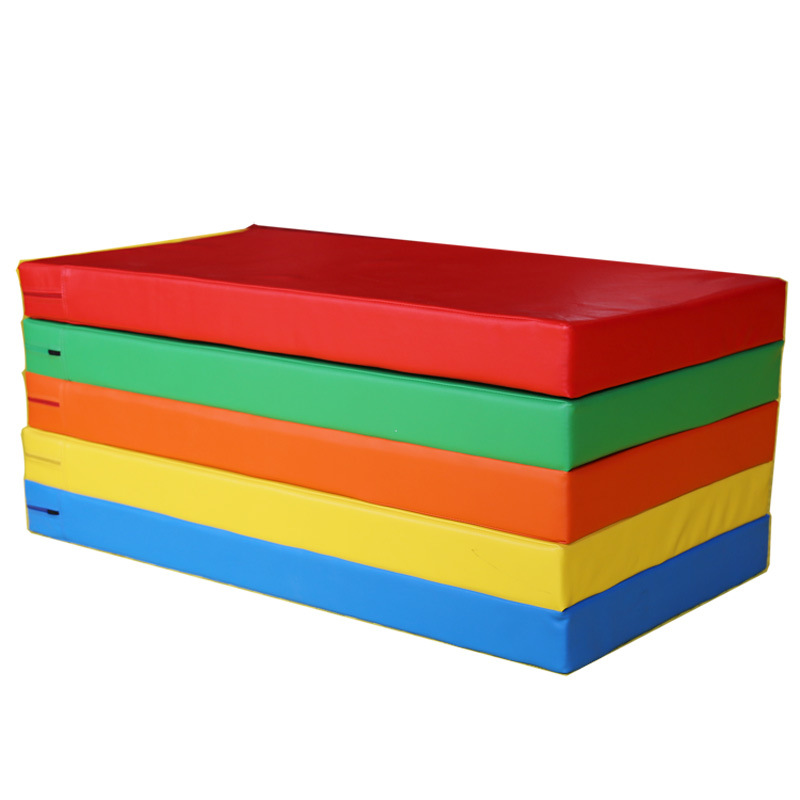 幼儿体操垫彩色三四五折垫可按需定制早教中心室内软体玩具四折垫示例图11