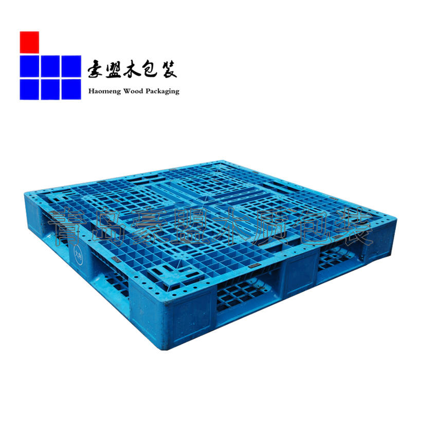青岛蓝色塑料托盘厂家结实托盘能承重能上有示例图11