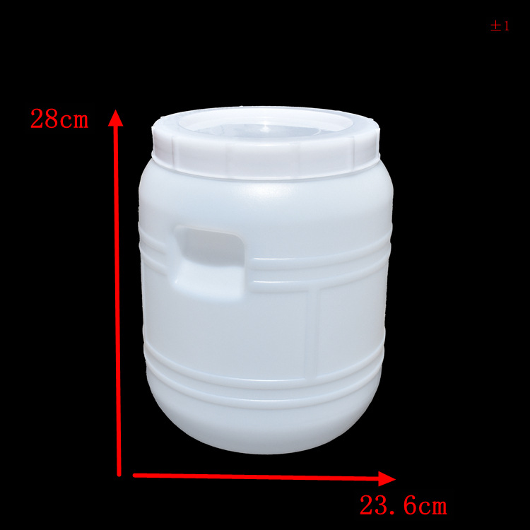 10升果酱面酱桶麻酱麻汁桶药液包装桶|加厚带盖10L大口圆形塑料桶示例图1