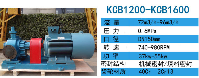 供应KCB55/0.33配Y1.5KW-4泵头座,泵装机械密封示例图6