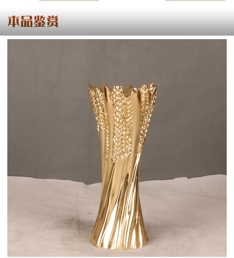 树脂仿金属个性奖杯定制麦穗树脂工艺品奖杯定做摆件定制示例图4