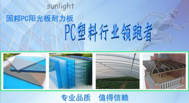现货供应pc透明耐力板2.7mm 阳光耐力板雨棚车棚实心板示例图1