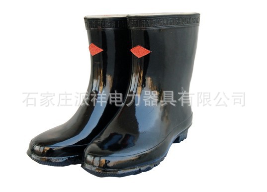 天津双安25KV绝缘靴橡胶雨靴高筒绝缘靴子鞋码全包检测示例图1