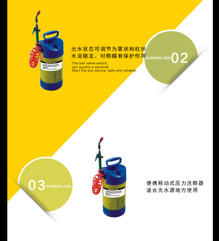 诺安BX4便携式压力洗眼器/便携式洗眼器/移动洗眼器示例图3