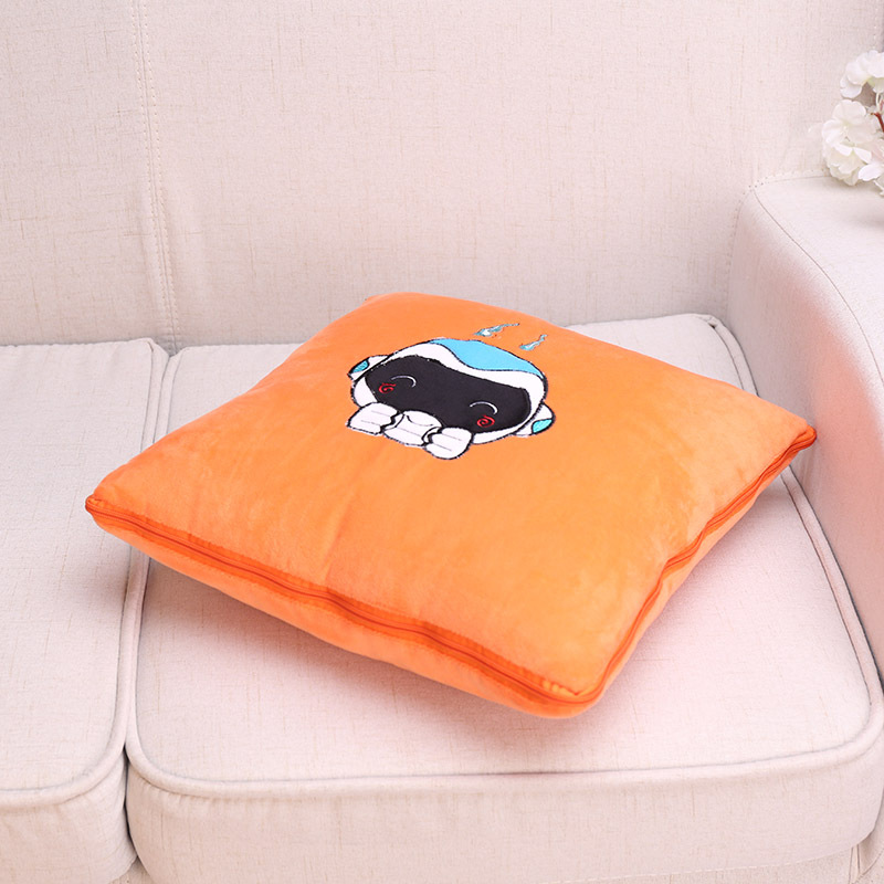 现代简约数码印花Z猫卡通手绘创意休闲棉麻抱枕靠垫来图定制抱枕示例图6