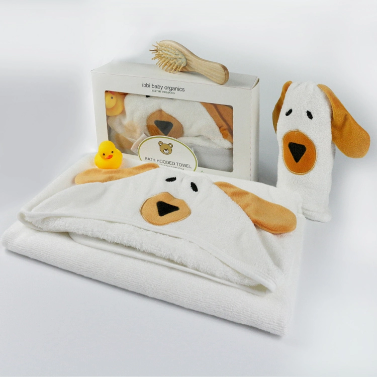 Factory wholesale soft custom baby organic bamboo hooded towel