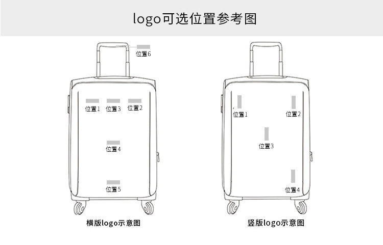 定做定制ABS全铝PC拉链铝框拉杆箱行李箱登机箱旅行箱印logo示例图18