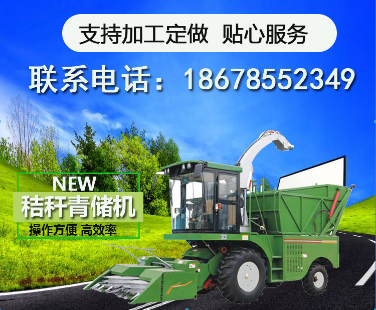 厂家批发供应 秸秆青储机玉米收割机 多种型号皇竹草收割机 龙翔示例图8