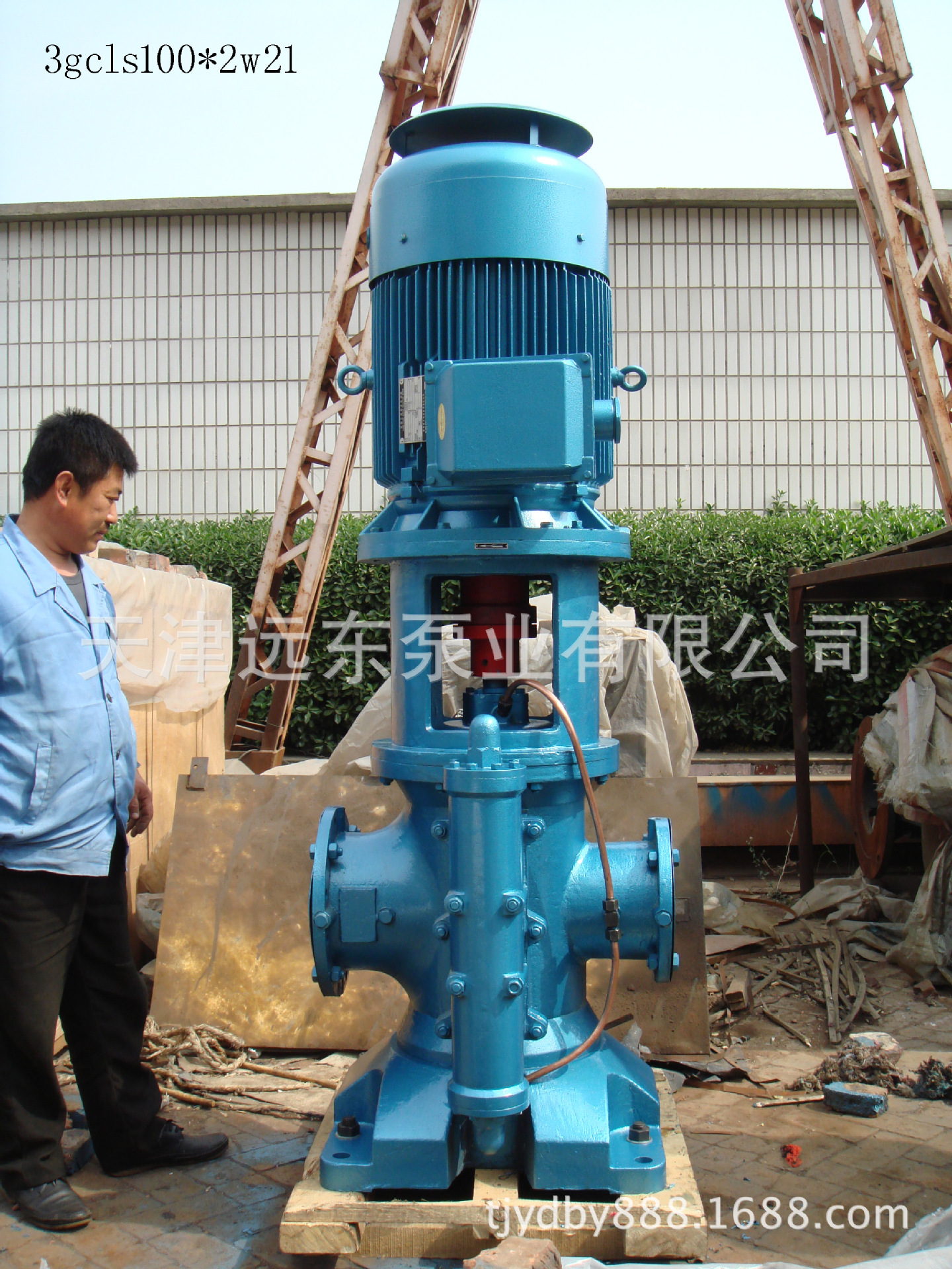 天津远东 3GCLS100X2W21立式三螺杆泵 船用泵  大流量立式双吸泵示例图2