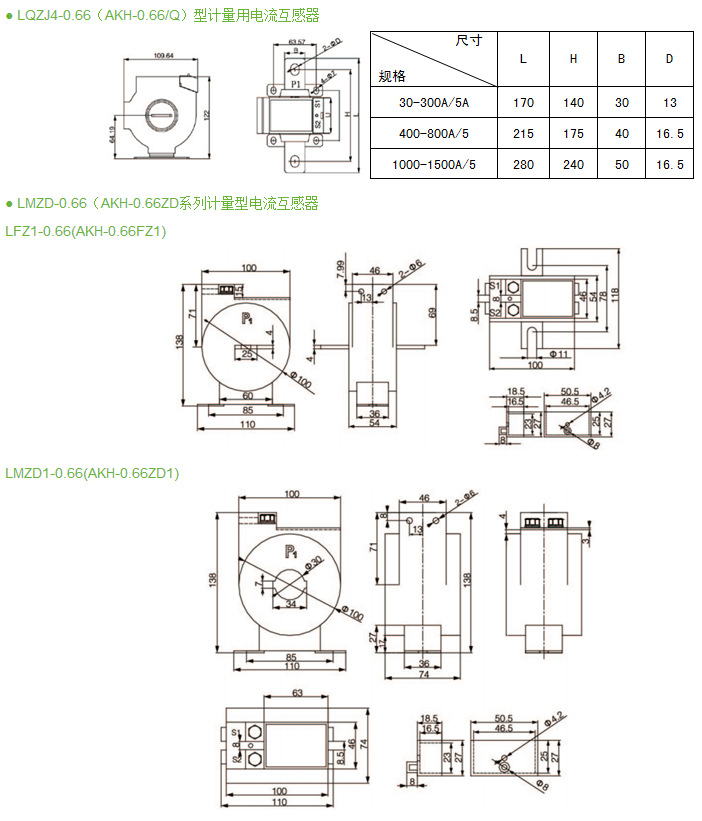 上海安科瑞 AKH-0.66-ZD2  电流互感器示例图10