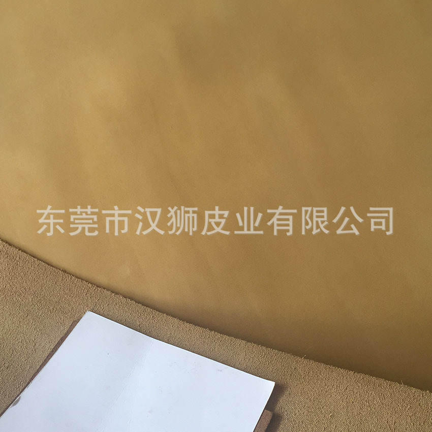 现货土黄色磨砂牛皮批发 鞋包皮具用头层整张牛巴戈真皮皮料厂家示例图9