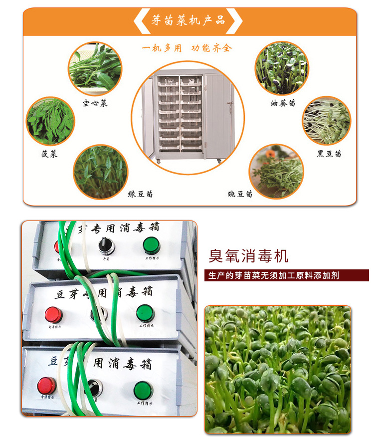 多用型芽苗菜机小型设备 自动生芽菜的机器多少钱 生芽苗工艺技术示例图8