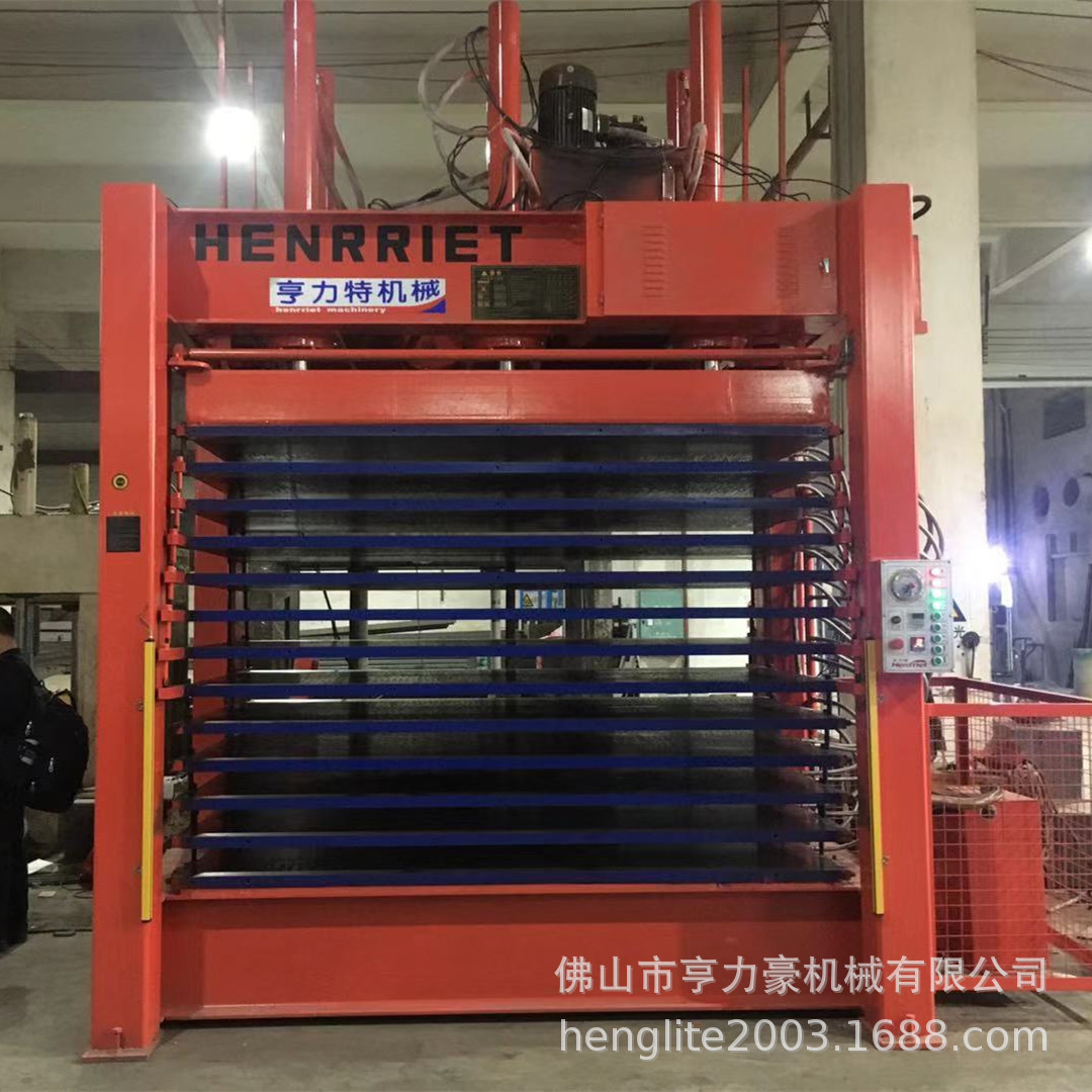 亨力特热压机  8层12层聚氨酯层压机  发泡板保温板空调板层压机示例图5