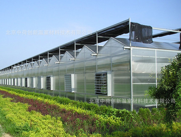 热度锌光伏温室大棚 连体大棚骨架日光玻璃板温室大棚太阳能大棚示例图1
