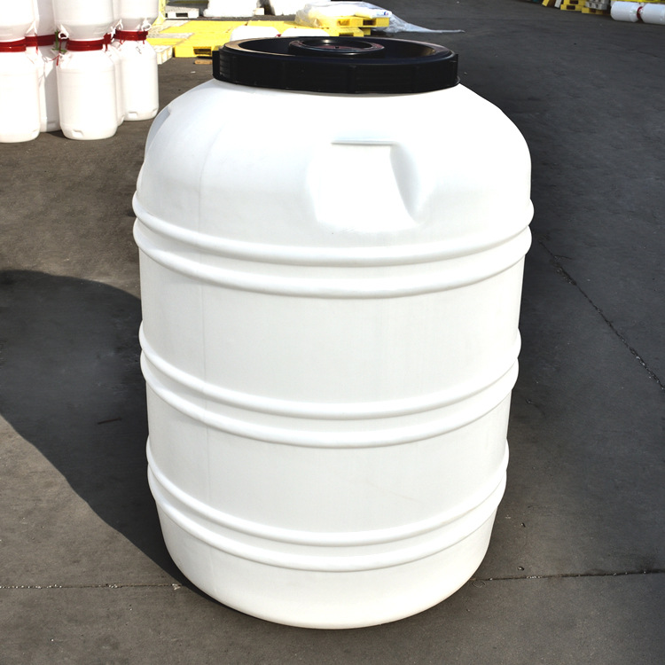 厂家批发1000L圆形大塑料桶|带盖1000升白色储水塔|圆形立式水塔示例图2
