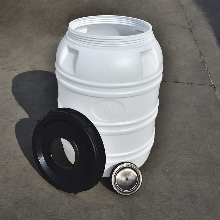 300升塑料桶 圆形塑料桶300升 0.3吨立式桶 300L塑料水桶示例图3