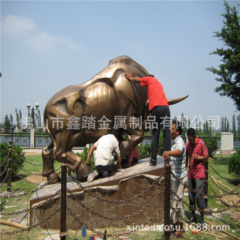 佛山大型铜牛雕塑厂家报价示例图3