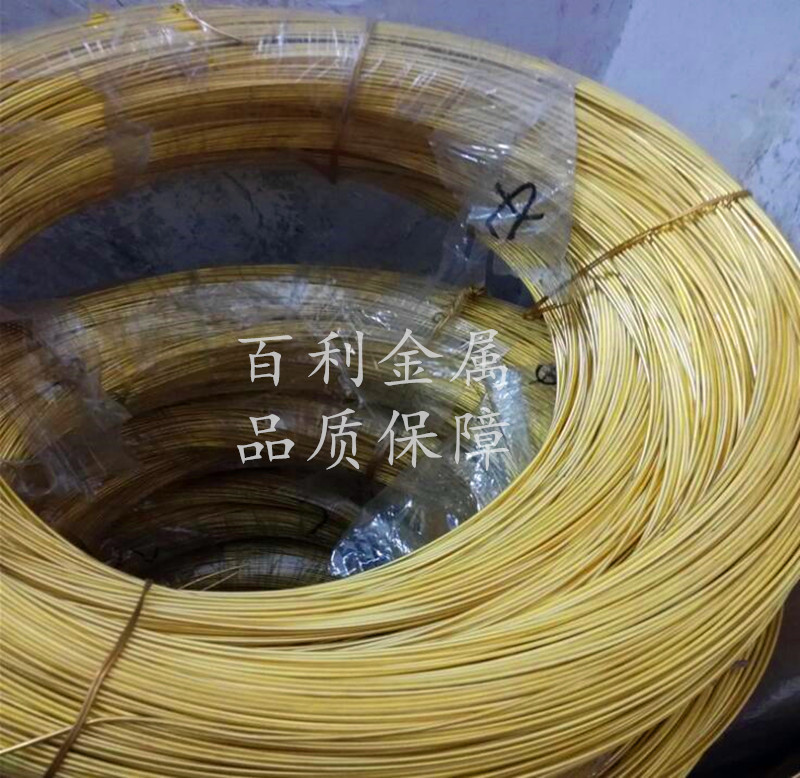 H62黄铜丝 国标环保 黄铜电缆丝 织网丝 铜刷过滤网 规格齐全示例图15