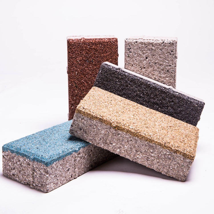 天水陶瓷透水砖  厂家供应陶瓷颗粒透水砖  55厚透水砖