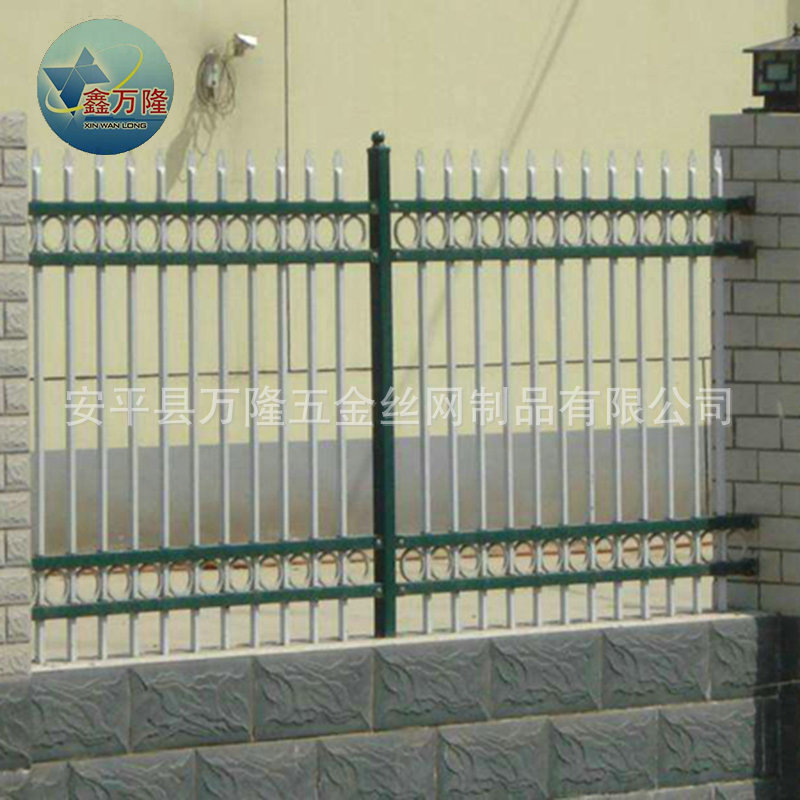 厂家批发 小区别墅围墙锌钢护栏 批发现货道路护栏 锌钢护栏示例图6