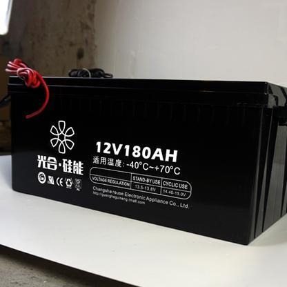 光合硅能12v180AH电池 eps ups电源 直流屏 太阳能蓄电池 路灯电瓶 铅酸免维护