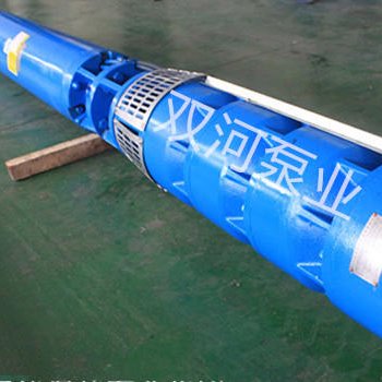 双河泵业供应深井热水泵 热水泵型号  250QJR140-184/8   天津温泉泵厂家图片