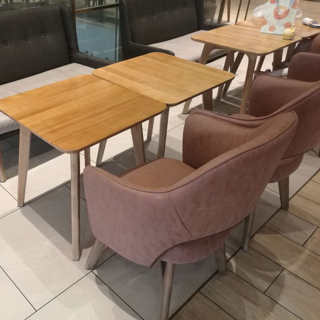 香港餐廳傢俱訂制 實木餐桌餐椅 連鎖餐廳餐桌椅 速食店傢俱廠家眾美德