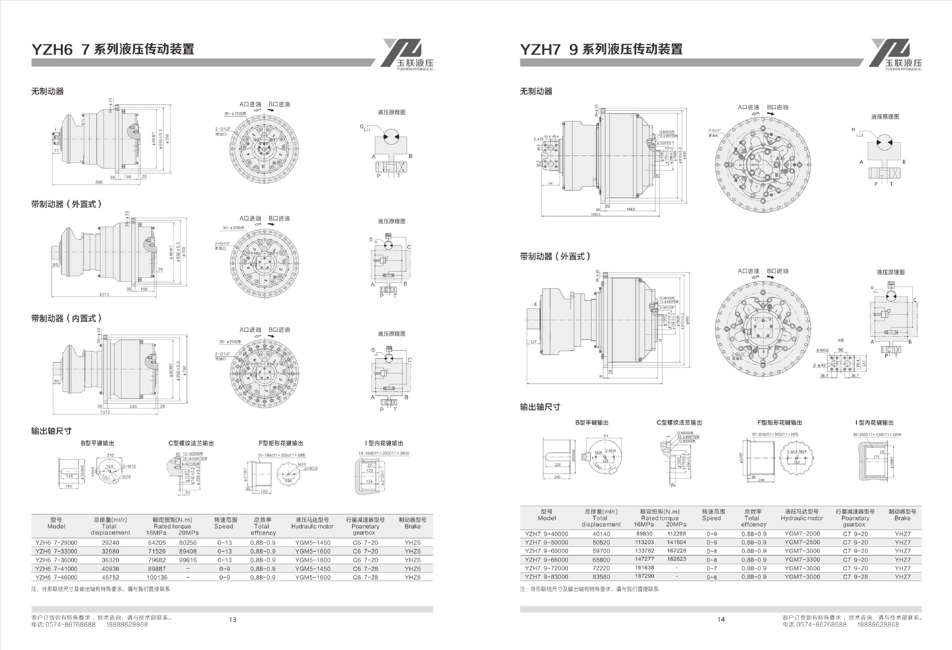 供应低速大扭矩液压传动30000扭矩减速机 YZH系列液压传动装置示例图4