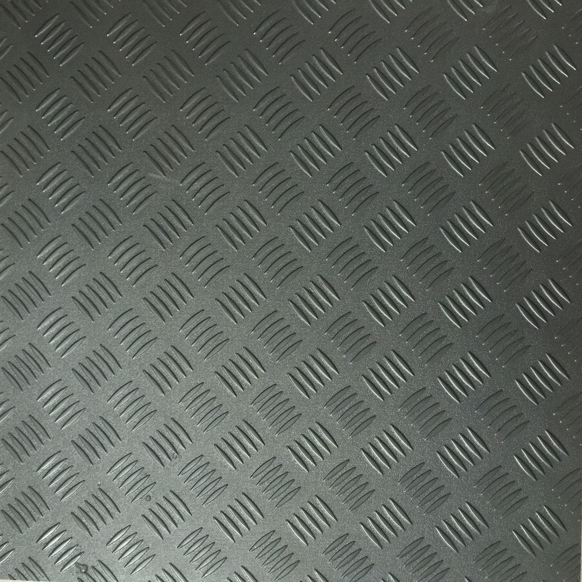 腾方厂家直销PVC地板 健身房专用钢板纹地胶 耐磨钢板纹塑胶地板 福建