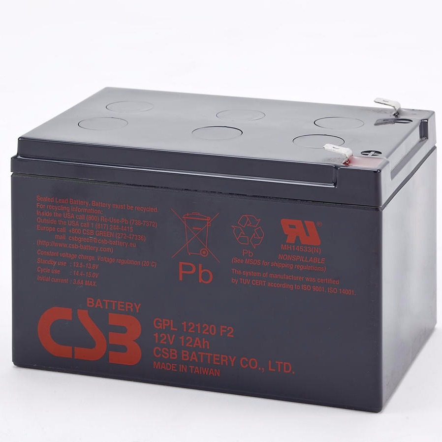 CSB蓄电池GP12120 电梯电瓶 安防电池 UPS电源电池 CSB12V12AH 原装CSB蓄电池