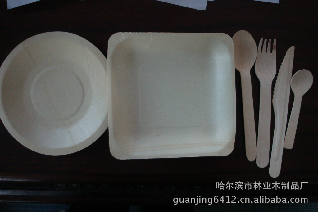供应木盘 一次性杨木木盘  生日派对木盘  寿司西餐野餐木盘示例图2