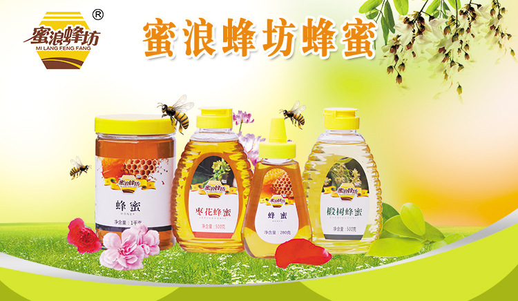 蜜浪蜂坊 500g枸杞蜜农家自产土蜂蜜 厂家批发全国招代理示例图1