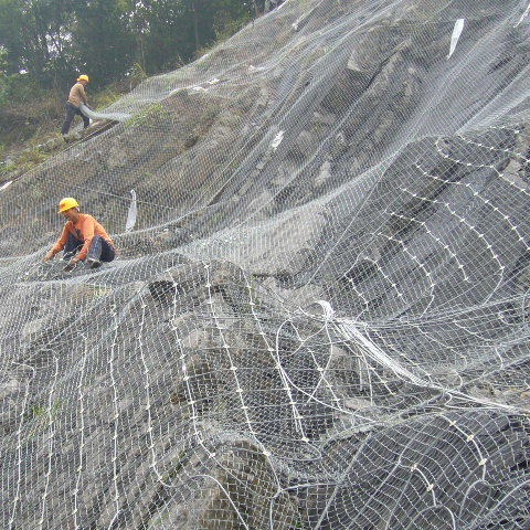 湖南长沙主动边坡防护网、落石防护网、公路边坡防护网、钢丝绳网 茂群丝网